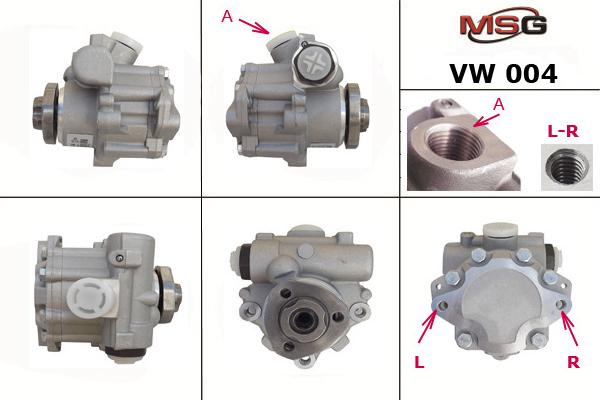 MSG VW 004 - Гидравлический насос, рулевое управление, ГУР unicars.by