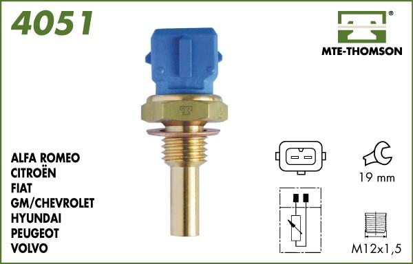 MTE-Thomson 4051 - Датчик, температура охлаждающей жидкости unicars.by