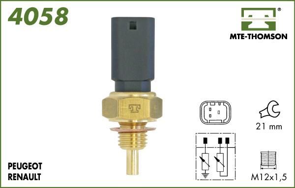 MTE-Thomson 4058 - Датчик, температура охлаждающей жидкости unicars.by