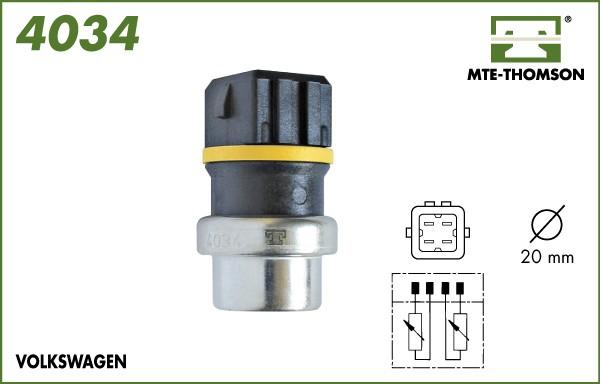 MTE-Thomson 4034 - Датчик, температура охлаждающей жидкости unicars.by