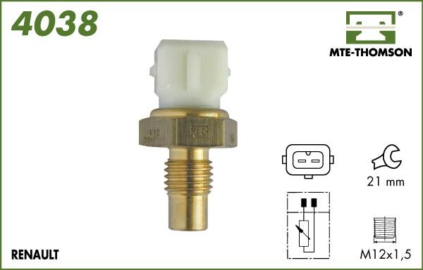 MTE-Thomson 4038 - Датчик, температура охлаждающей жидкости unicars.by