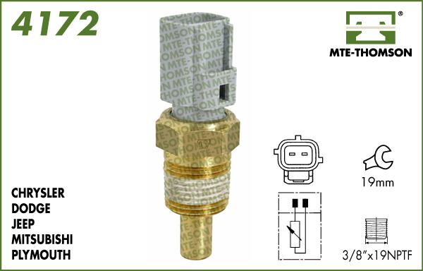 MTE-Thomson 4172 - Датчик, температура охлаждающей жидкости unicars.by