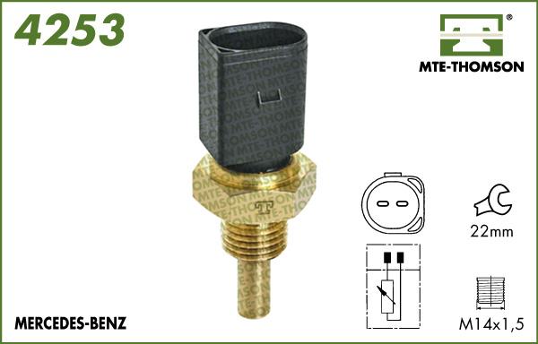 MTE-Thomson 4253 - Датчик, температура охлаждающей жидкости unicars.by