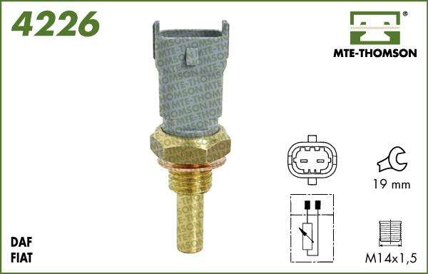 MTE-Thomson 4226 - Датчик, температура охлаждающей жидкости unicars.by