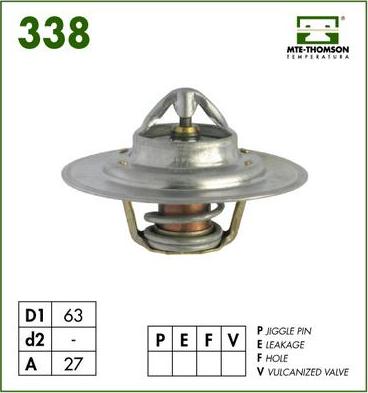 MTE-Thomson 338.82 - Термостат охлаждающей жидкости / корпус unicars.by