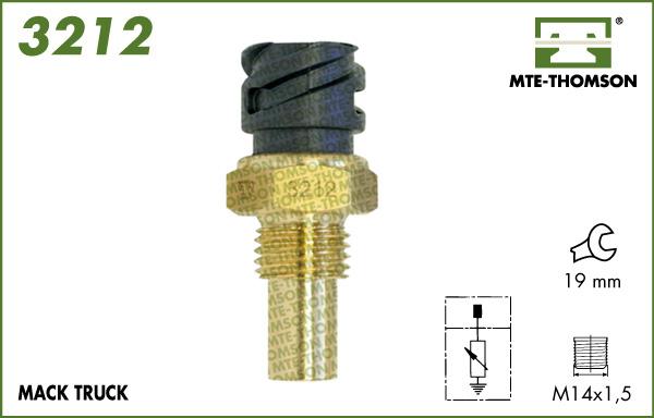 MTE-Thomson 3212 - Датчик, температура охлаждающей жидкости unicars.by