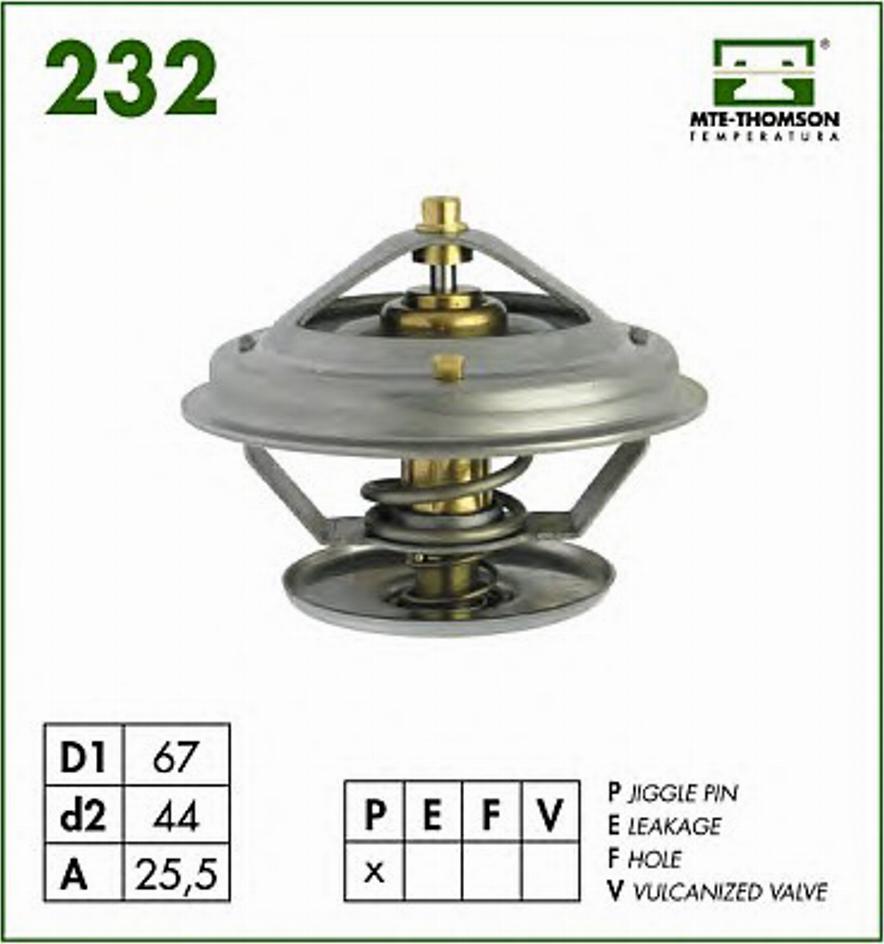 MTE-Thomson 232.79 - Термостат охлаждающей жидкости / корпус unicars.by