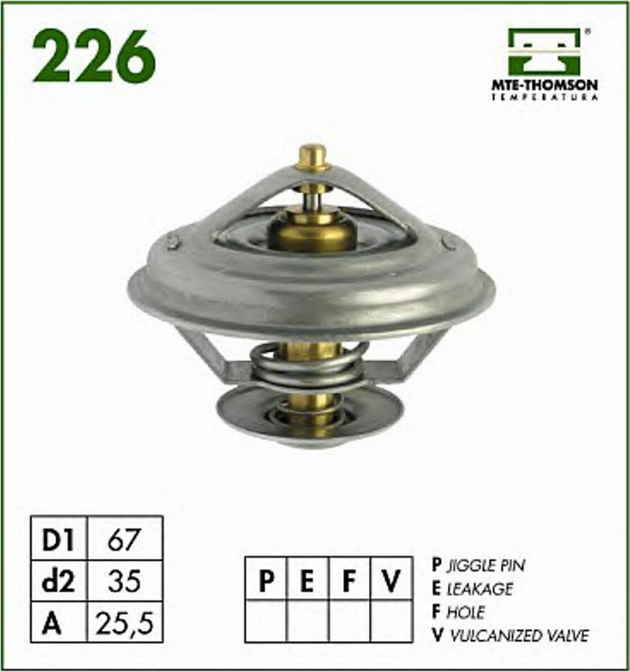 MTE-Thomson 226.88 - Термостат охлаждающей жидкости / корпус unicars.by