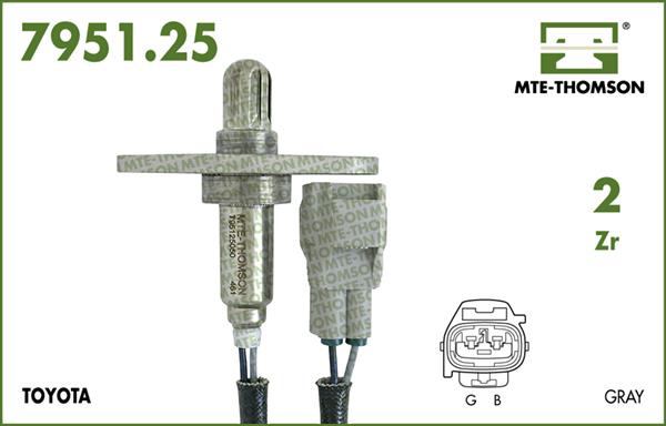 MTE-Thomson 7951.25.050 - Лямбда-зонд, датчик кислорода unicars.by