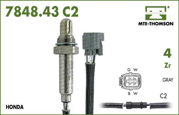 MTE-Thomson 7848.43.063C2 - Лямбда-зонд, датчик кислорода unicars.by