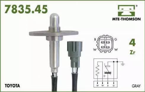 MTE-Thomson 7835.45.021 - Лямбда-зонд, датчик кислорода unicars.by