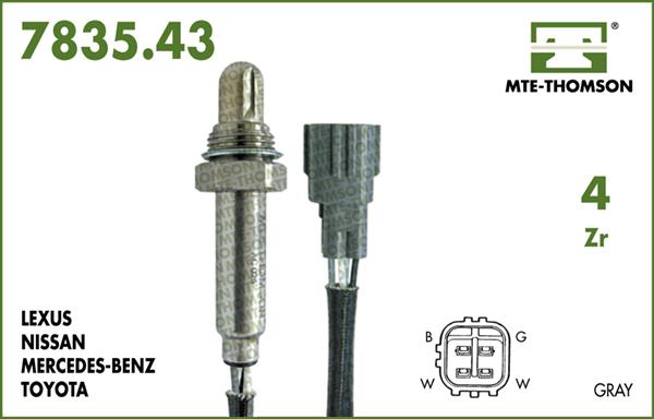 MTE-Thomson 7835.43.025 - Лямбда-зонд, датчик кислорода unicars.by