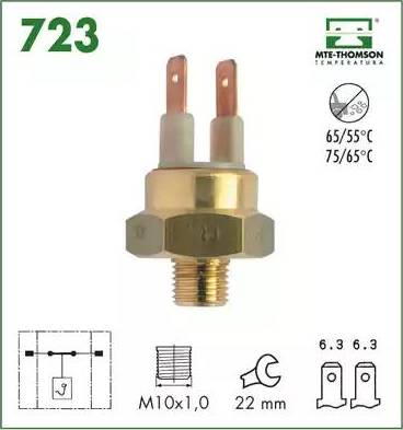 MTE-Thomson 723 - Датчик, температура охлаждающей жидкости unicars.by