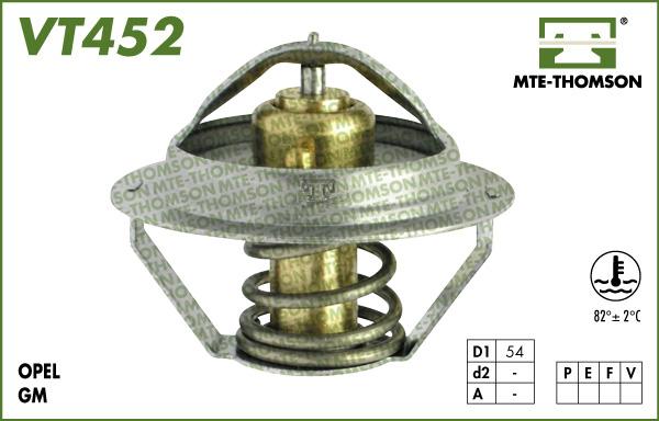 MTE-Thomson VT452.82 - Термостат охлаждающей жидкости / корпус unicars.by