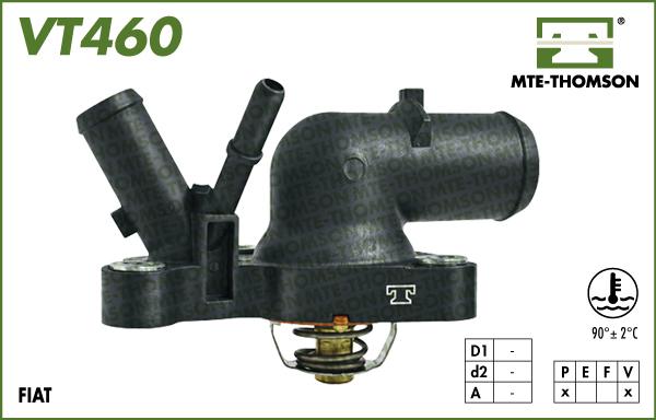 MTE-Thomson VT460.90 - Термостат охлаждающей жидкости / корпус unicars.by