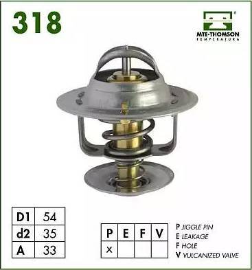 MTE-Thomson VT318.83 - Термостат охлаждающей жидкости / корпус unicars.by