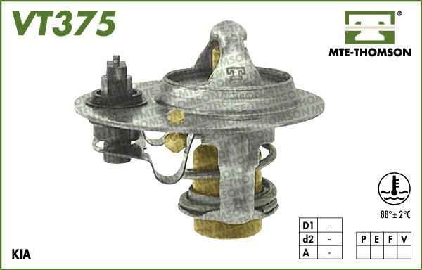 MTE-Thomson VT375.88 - Термостат охлаждающей жидкости / корпус unicars.by