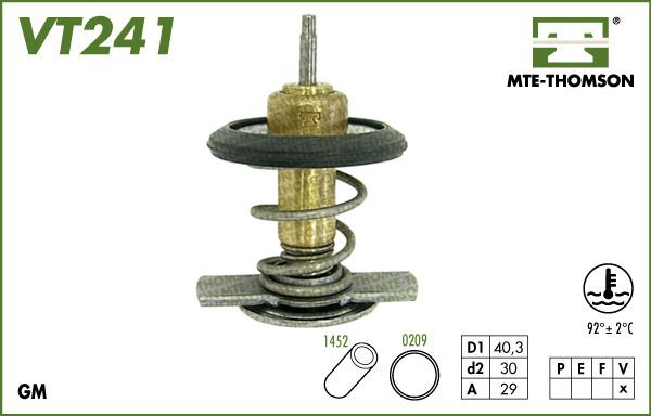 MTE-Thomson VT241.92 - Термостат охлаждающей жидкости / корпус unicars.by