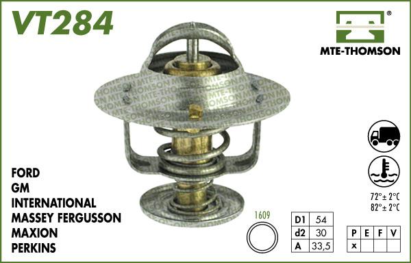 MTE-Thomson VT284.82 - Термостат охлаждающей жидкости / корпус unicars.by