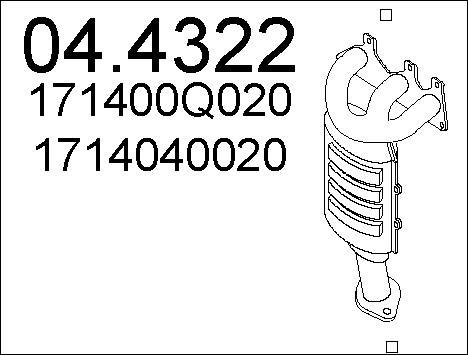 MTS 04.4322 - Катализатор unicars.by