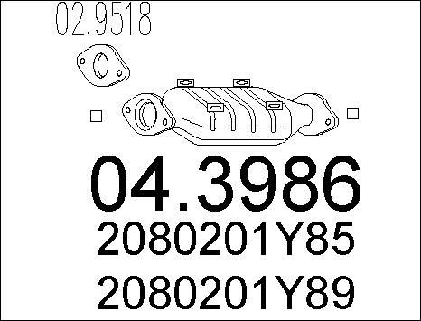 MTS 04.3986 - Катализатор unicars.by