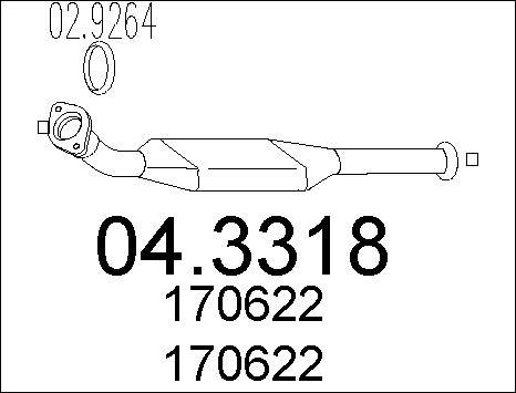 MTS 04.3318 - Катализатор unicars.by