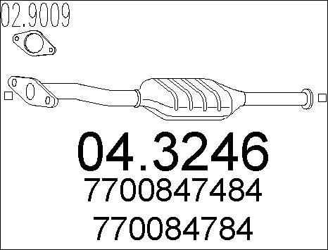 MTS 04.3246 - Катализатор unicars.by