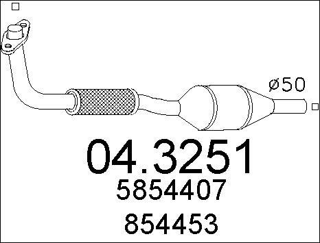 MTS 04.3251 - Катализатор unicars.by