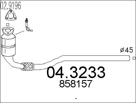 MTS 04.3233 - Катализатор unicars.by