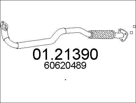 MTS 01.21390 - Труба выхлопного газа unicars.by