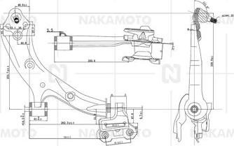 Nakamoto C02-HON-18010062 - Рычаг подвески колеса unicars.by