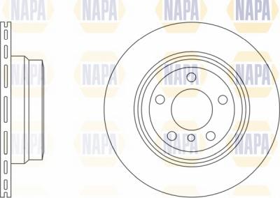 NAPA NBD5335 - Тормозной диск unicars.by