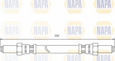 NAPA NBH1100 - Тормозной шланг unicars.by