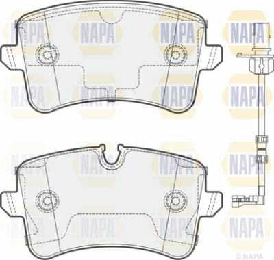 NAPA NBP1536 - Тормозные колодки, дисковые, комплект unicars.by