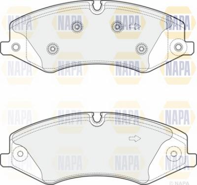 NAPA NBP1691 - Тормозные колодки, дисковые, комплект unicars.by