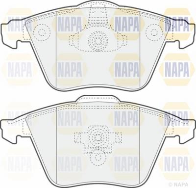 NAPA NBP1045 - Тормозные колодки, дисковые, комплект unicars.by