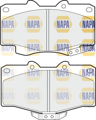 NAPA NBP1196 - Тормозные колодки, дисковые, комплект unicars.by