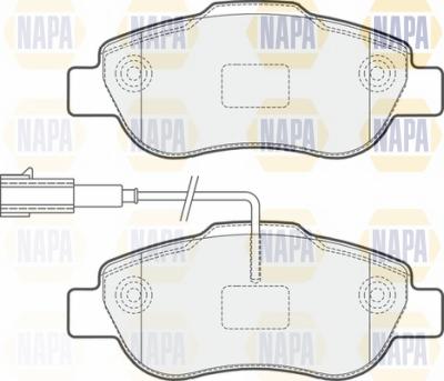 NAPA NBP1815 - Тормозные колодки, дисковые, комплект unicars.by