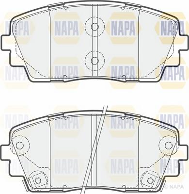 NAPA NBP1273 - Тормозные колодки, дисковые, комплект unicars.by