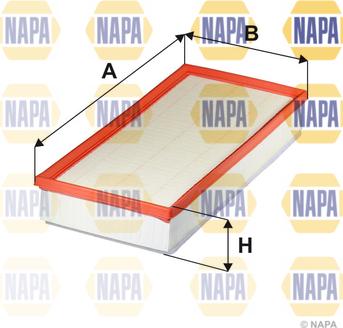 NAPA NFA1517 - Воздушный фильтр, двигатель unicars.by