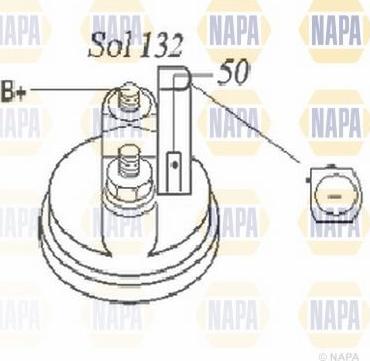 NAPA NSM1179 - Стартер unicars.by