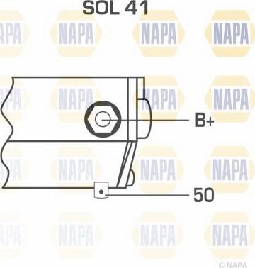 NAPA NSM1070 - Стартер unicars.by