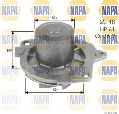 NAPA NWP1499 - Водяной насос unicars.by