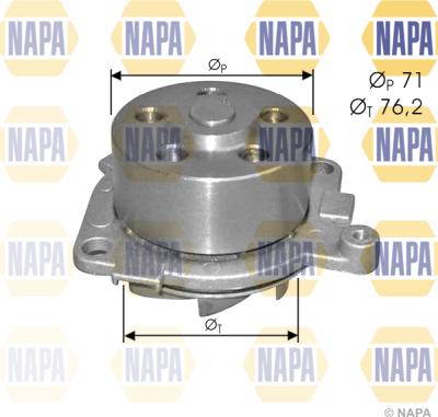 NAPA NWP1486 - Водяной насос unicars.by