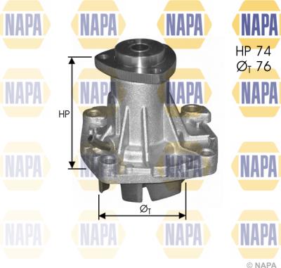 NAPA NWP1083 - Водяной насос unicars.by