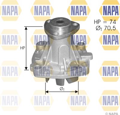 NAPA NWP1082 - Водяной насос unicars.by