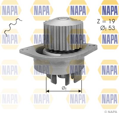 NAPA NWP1132 - Водяной насос unicars.by