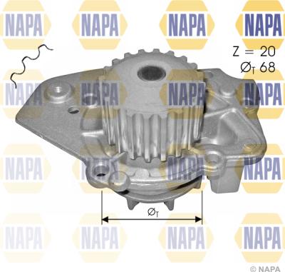 NAPA NWP1387 - Водяной насос unicars.by