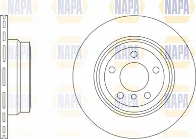 NAPA PBD8363 - Тормозной диск unicars.by