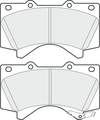 NAPA PBP7955 - Тормозные колодки, дисковые, комплект unicars.by